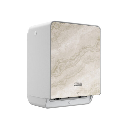 ICON Automatic Roll Towel Dispenser (58740), Warm Marble Design Faceplate; 1 Dispenser and Faceplate / Case