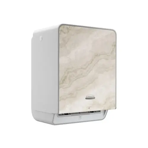 ICONa Automatic Roll Towel Dispenser (58740), Warm Marble Design Faceplate; 1 Dispenser and Faceplate / Case