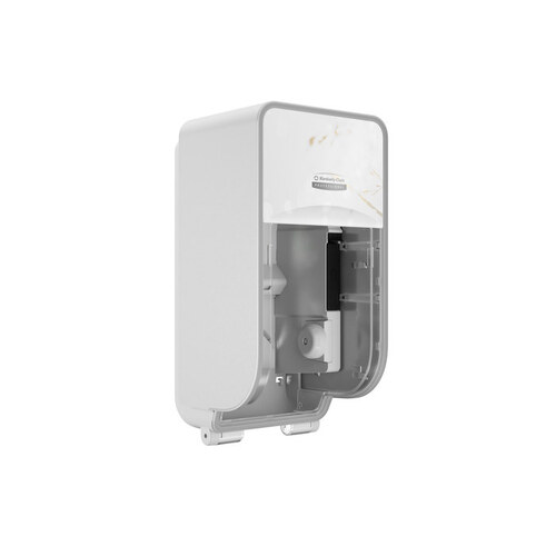 Kimberly-Clark PROFESSIONAL 58731 ICON Coreless Standard Roll Toilet Paper Dispenser Vertical (58731), Cherry Blossom Design Faceplate;