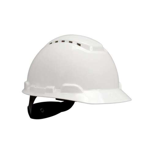 White Hard Hat with Uvicator, Vented