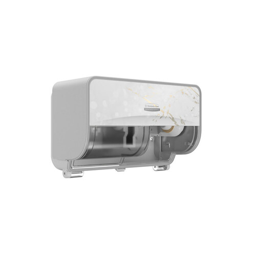 Kimberly-Clark PROFESSIONAL 58732 ICON Coreless Standard Roll Toilet Paper Dispenser Horizontal (58732), Cherry Blossom Design Faceplate;