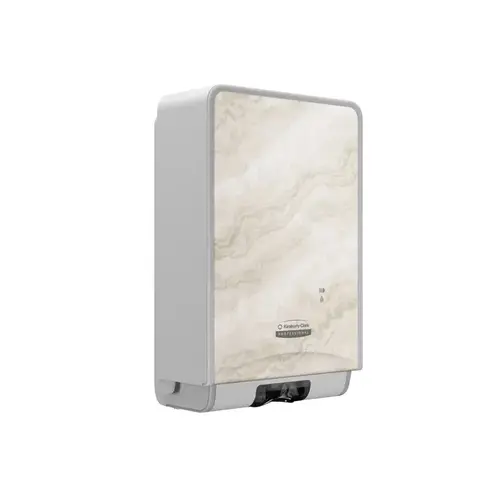 ICONa Automatic Soap and Sanitizer Dispenser (58744), Warm Marble Design Faceplate; 1 Dispenser and Faceplate / Case