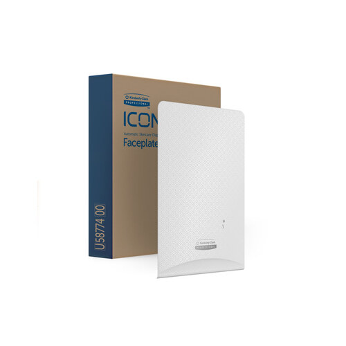 ICON Faceplate (58774), White Mosaic Design, for Automatic Soap and Sanitizer Dispenser; 1 Faceplate / Case