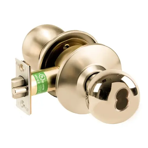 HK11-BB-605-IC Cylindrical Lock Bright Brass