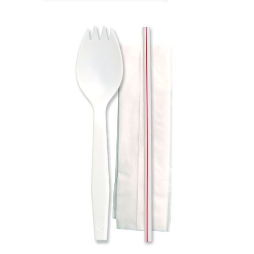 SENATE SPORK MILKSTRAW 10x10 1 PLY NAPKIN