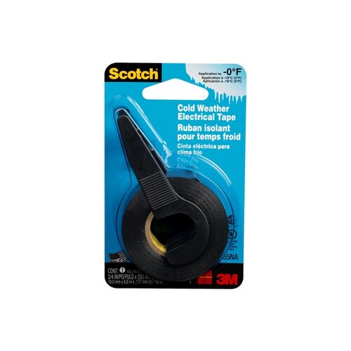 3M SCOTCH 10455NA Black Insulating Tape - 3/4" Width x 350" Length - Electrically Insulating