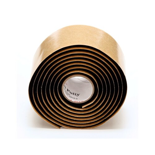 3M SCOTCHFIL-PUTTY Black Insulating Putty - 1 1/2" Width x 60" Length - 125 mil Thick - Electrically Insulating