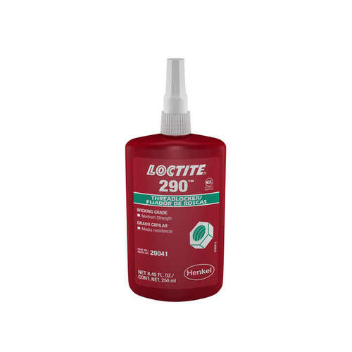 Loctite 29041, IDH135393 Threadlocker Green Liquid 250 ml Bottle