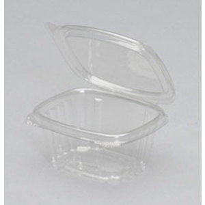 GENPAK AD06 CONTAINER HINGED DELI 6 OZ CLEAR