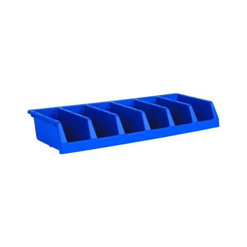 Shelf Storage Bin - 12" Length - 33" Width - 5" Height - 6 Compartments