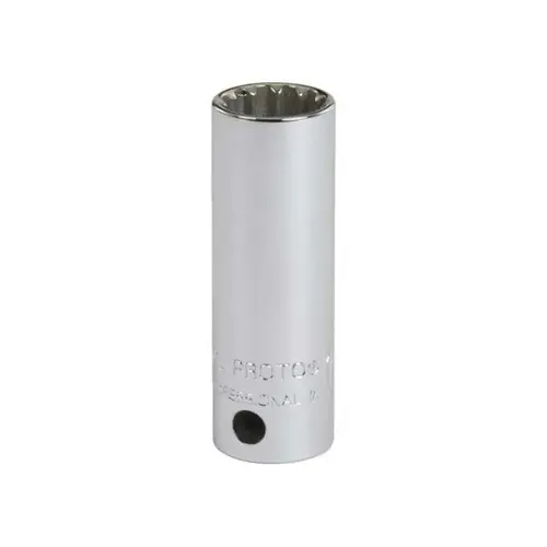 Spline Socket: 3/8" Drive, #16 Spline, 1/2" Hex