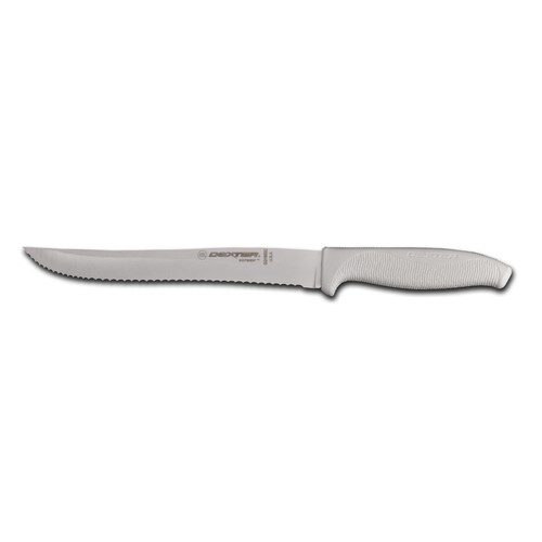 DEXTER-RUSSELL 24253 KNIFE 8 INCH SCALLOPED UTILITY KNIFE BLACK