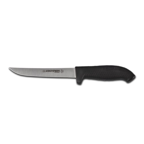 DEXTER-RUSSELL 24013B KNIFE 6 INCH WIDE BONING KNIFE BLACK