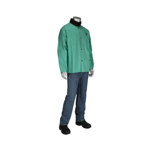 PIP 7050/3XL 7050 Green 3XL Irontex Welding Jacket - 1 Pockets
