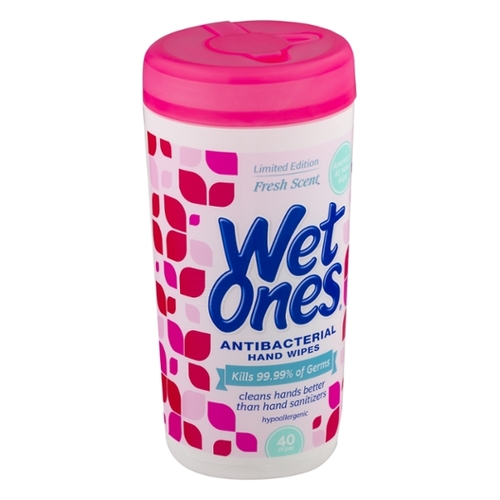 Wet Ones Cannister 40ct AntiBacterial 12S