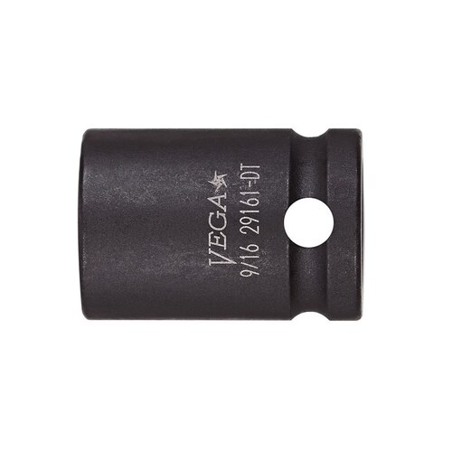 1/2" Impact Socket - 12 Point - 3/8" Square Drive - 1.2" Length - 4140 Steel