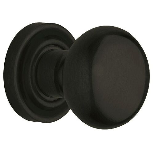 Preconfigured 5030 Knob with 5048 Rose Half Dummy Lock Satin Black Finish - Baldwin Quickship Item *