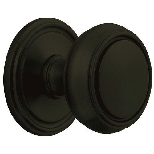 Preconfigured 5068 Knob with 5070 Rose Half Dummy Lock Satin Black Finish - Baldwin Quickship Item *