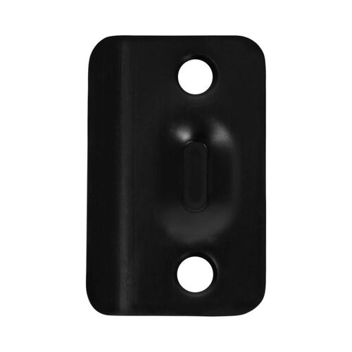 Round Corner Strike for Ball Catch Matte Black Finish