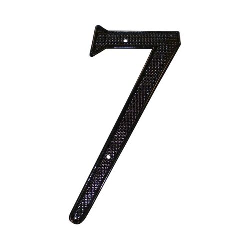 4" Zinc Nail On House Number # 7 Matte Black Finish