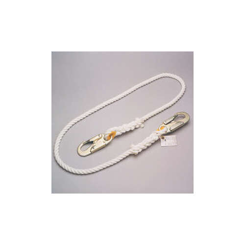 T9111R White Positioning & Restraint Lanyard - 3 ft Length