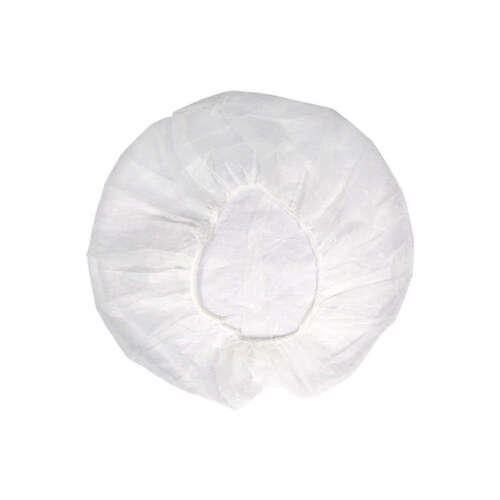 White Bouffant Cap - 24" Stretched Diameter - pack of 500