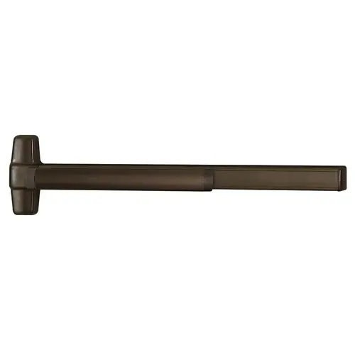 Concealed Vertical Rod Exit Devices Dark Bronze Anodized Aluminum