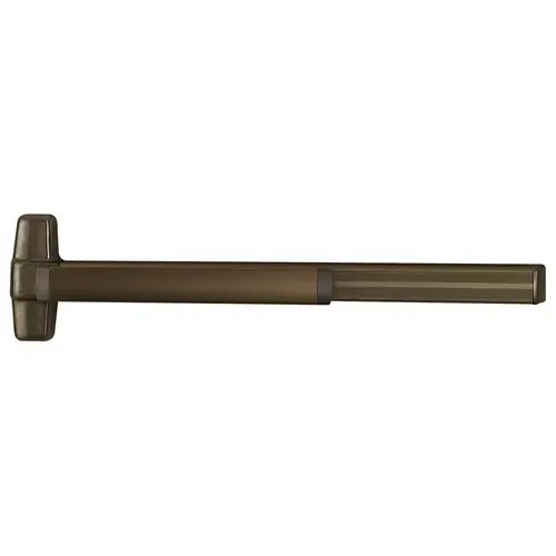 Concealed Vertical Rod Exit Devices Dark Bronze Anodized Aluminum