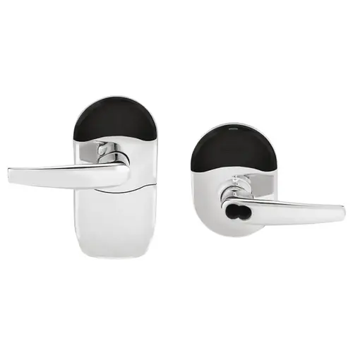 Wireless Cylindrical Lock Bright Chrome