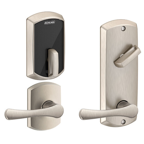 Deadbolts and Deadlatches Satin Nickel Plated Clear Coated