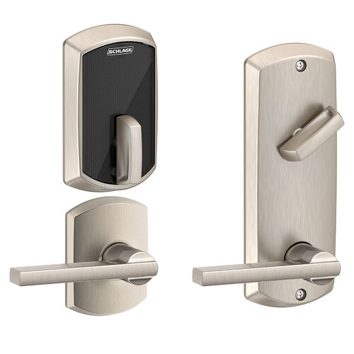 Deadbolts and Deadlatches Satin Nickel Plated Clear Coated