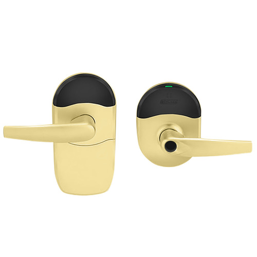 Wireless Cylindrical Lock Satin Brass