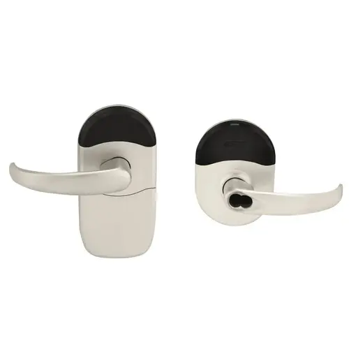 Wireless Cylindrical Lock Satin Nickel Plated Clear Coated