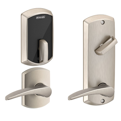 Deadbolts and Deadlatches Satin Nickel Plated Clear Coated