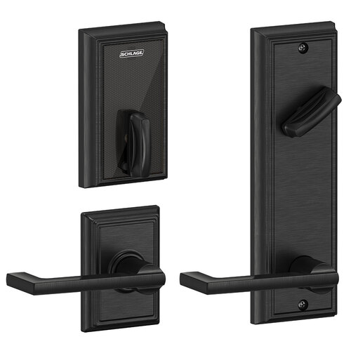 Deadbolts and Deadlatches Flat Black Coated