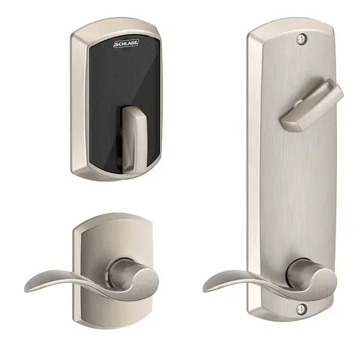 Deadbolts and Deadlatches Satin Nickel Plated Clear Coated