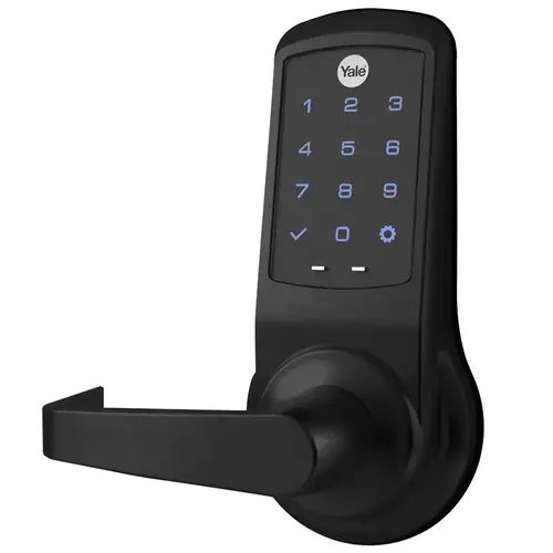 Cylindrical Lock with Keypad Trim Flat Black Coated