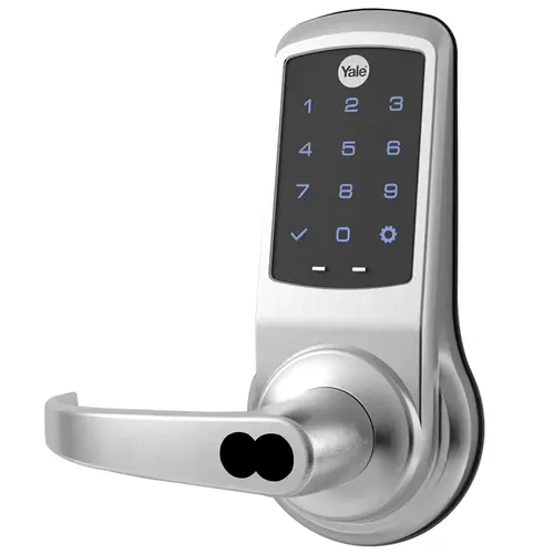 Cylindrical Lock with Keypad Trim Satin Chrome