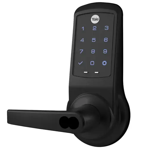 Cylindrical Lock with Keypad Trim Flat Black Coated