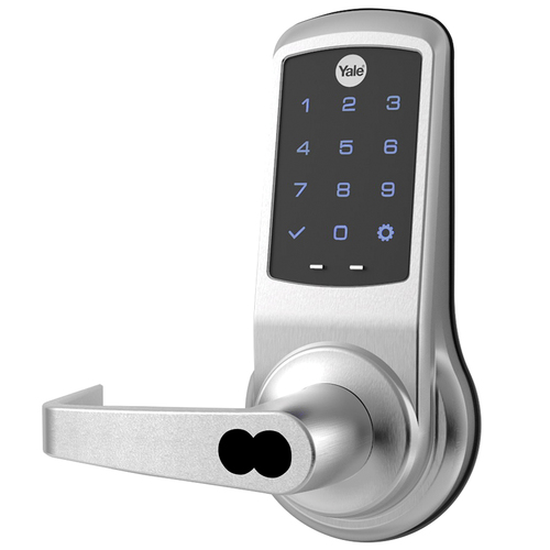 Cylindrical Lock with Keypad Trim Satin Chrome