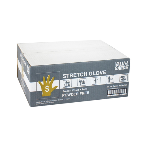 GLOVE VAL STRETCH POLY 10/100 SM