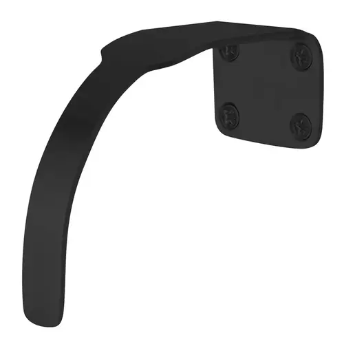 Black Suede Powder Coat Hands Free Hospital Pull, 2 in. Baseplate Width Diameter ,4 in. Projection, 3-7/8 in. Clearance