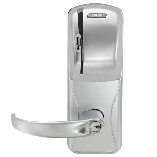 Electric Cylindrical Lock Satin Chrome