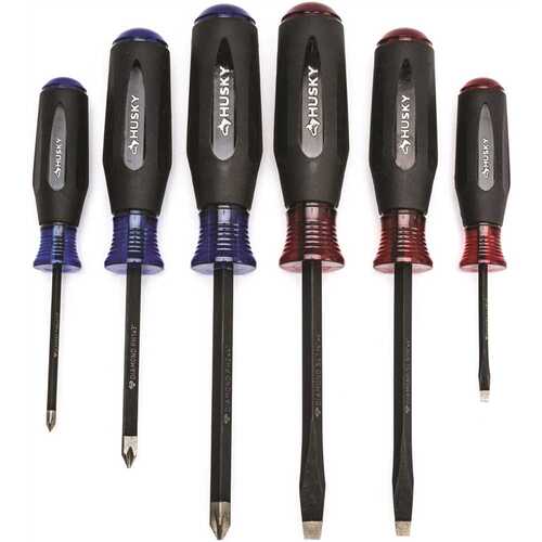 Husky H6PCMDTSSD Husky Diamond Tip Magnetic Screwdriver Set Red Buy Now