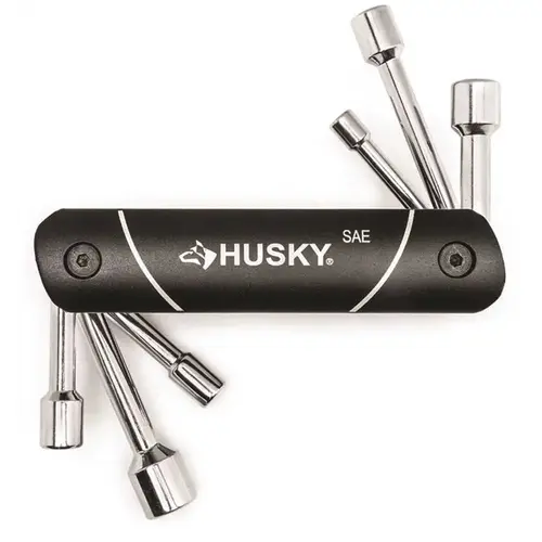 Husky SAE Folding Nut Driver Set Assorted Colors