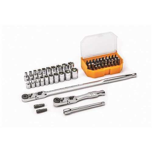 1/4 in. Drive Slim Head 6-Point Mechanics Tool Set