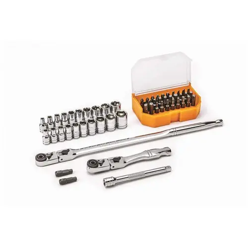 1/4 in. Drive Slim Head 6-Point Mechanics Tool Set