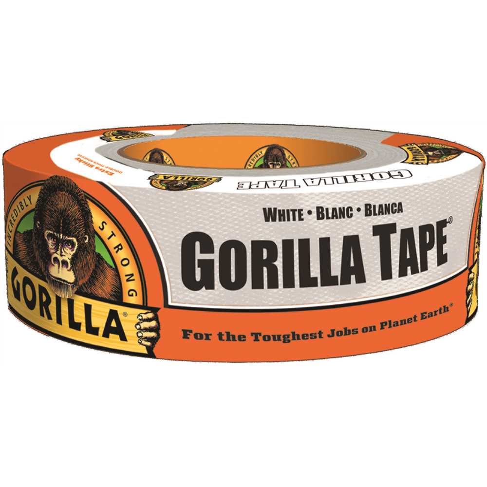 Gorilla 6025001 1.88 in. x 30 yd. White Duct Tape - pack of 6