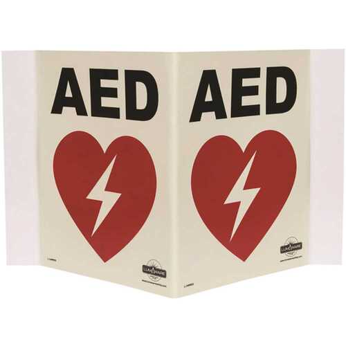 LumAware EG-SIGN-AED-3D Illuminating AED Panoramic Sign