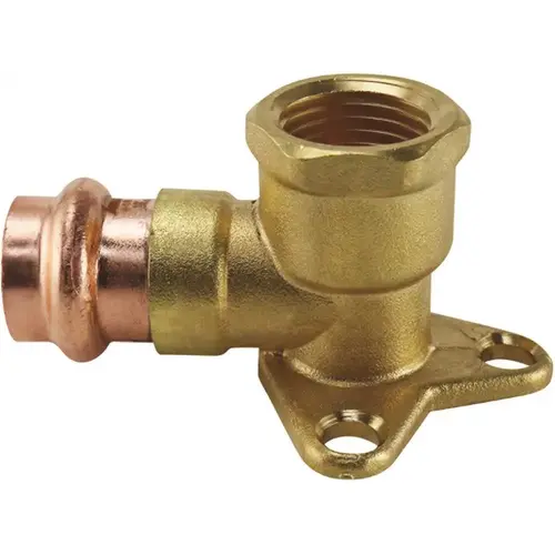 1/2 in. x 1/2 in. Copper 90-degree Press x Brass FPT Drop Elbow Fitting